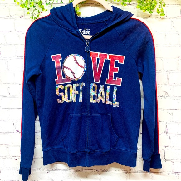Justice Other - Justice | Softball Zip Up Sweater size 14